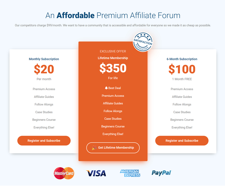 affLIFT Subscriptions